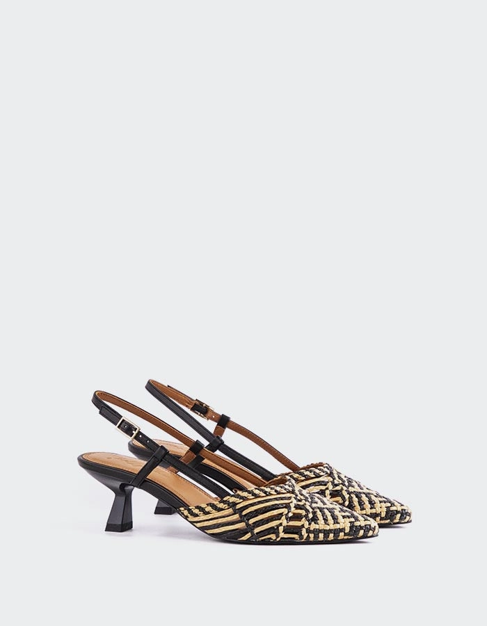 Reinforced toe Summer Sandals Cheng Black Leather