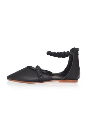 Carmella Pointy Toe Leather Flats Minimalist Footwear