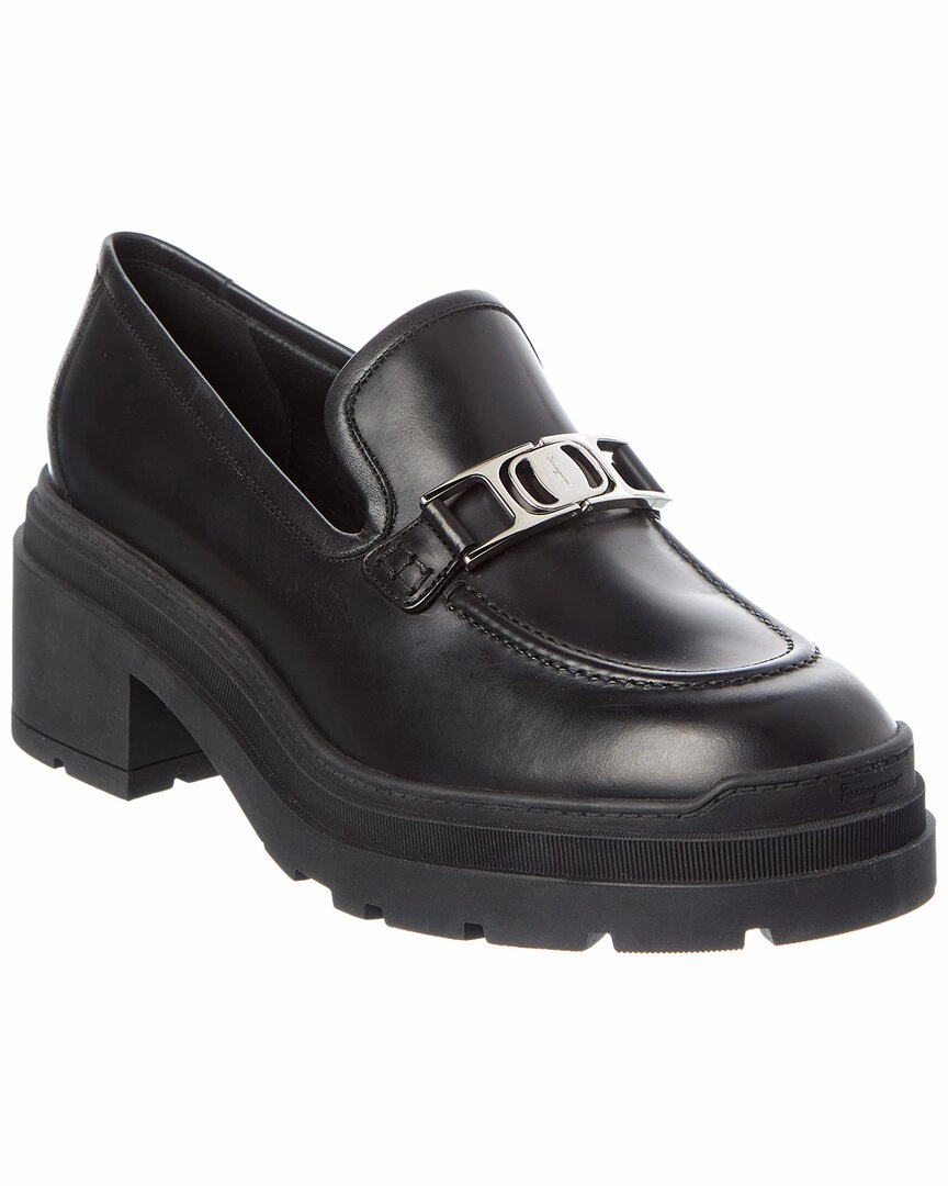 Ferragamo Ridley Leather Loafer Soft Insole Shoes