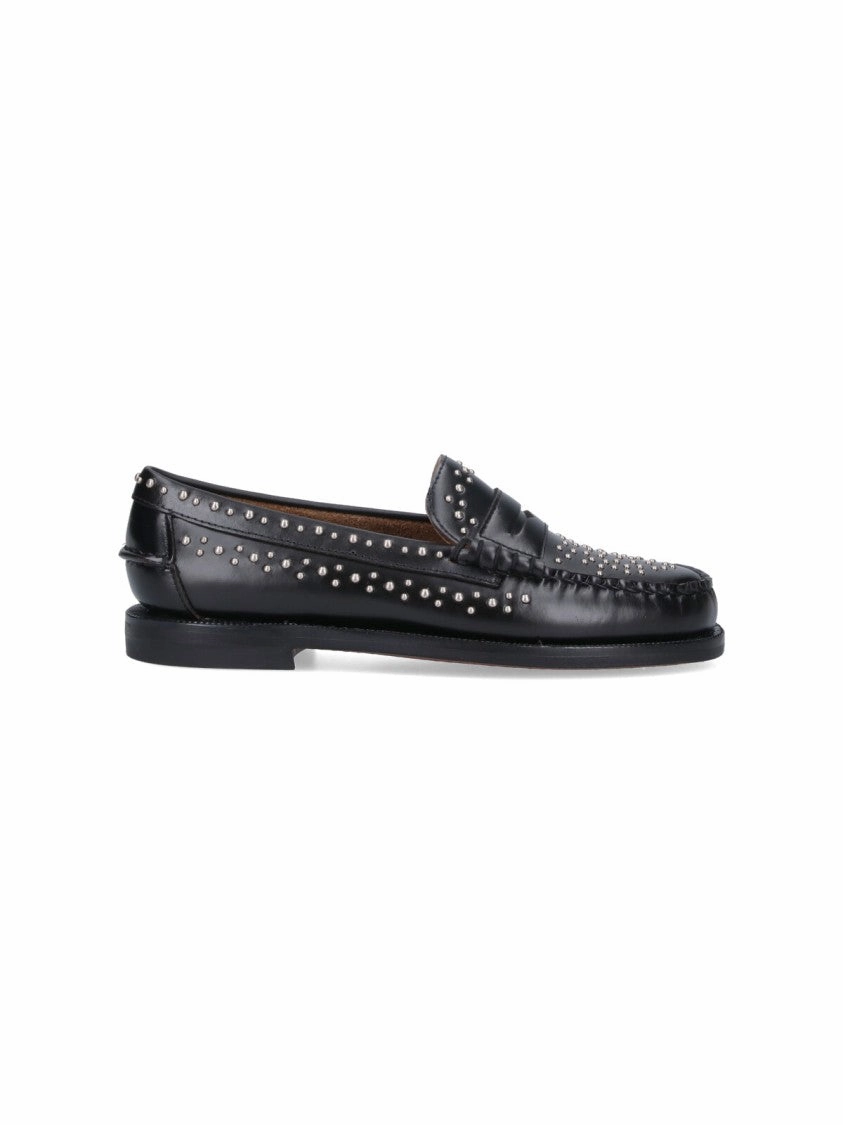 Dan Studs" Loafers ?C Black Easy Fit