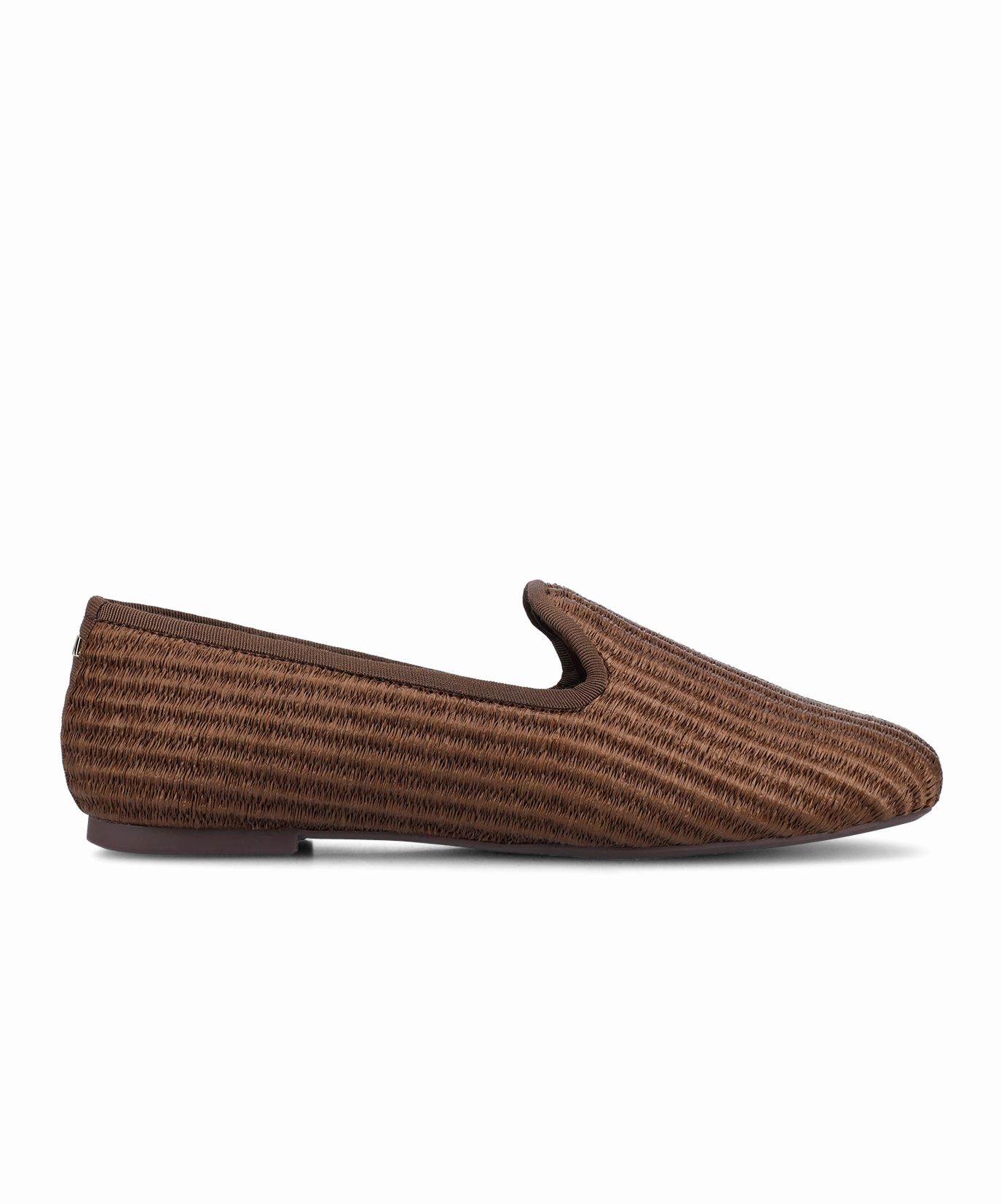 Step Smooth Comfortable Leather Footwear The Starling - Mahogany Raffia