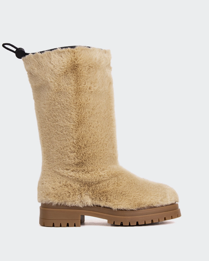 Feather Light Weather Resistant User Chow Tan Faux Fur