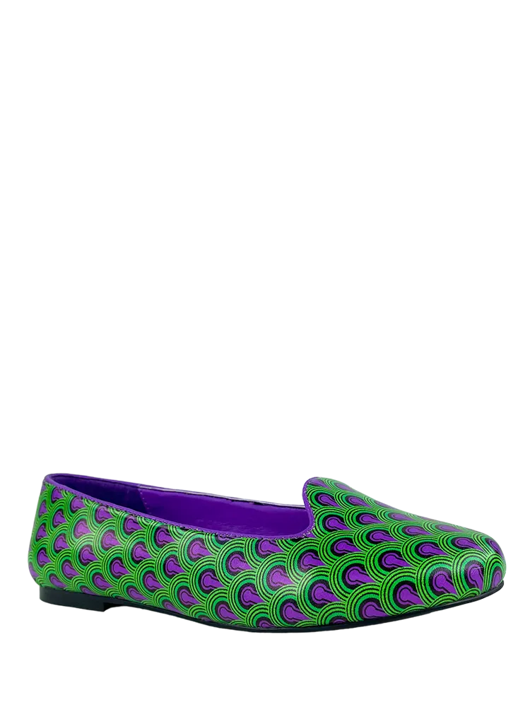NEW ROOM 237 FLAT - GREEN/PURPLE MULTI Sun Rise Smile Step