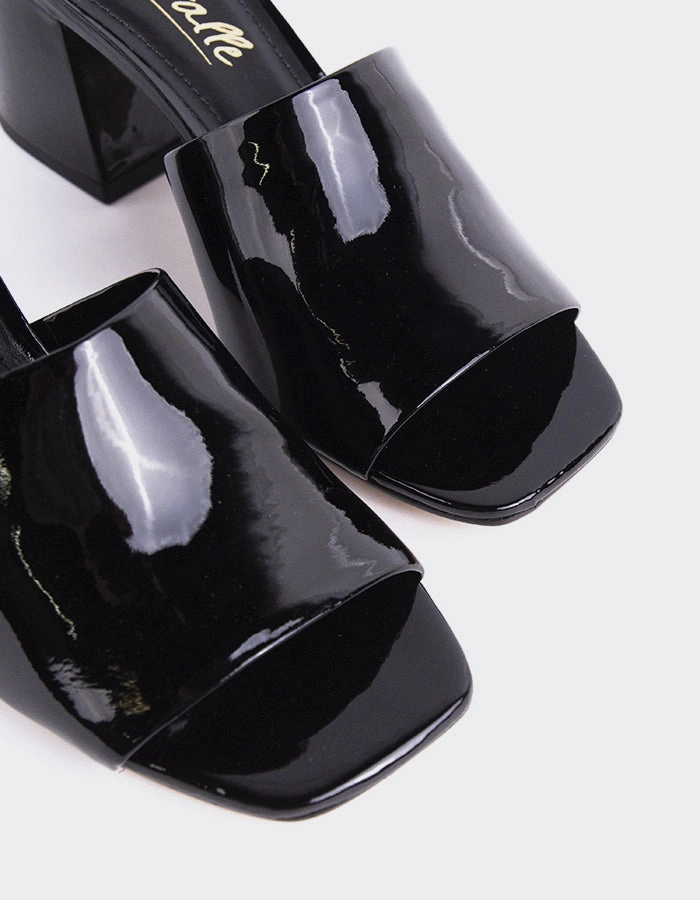 Relaxed Slip Clarabelle Black Patent