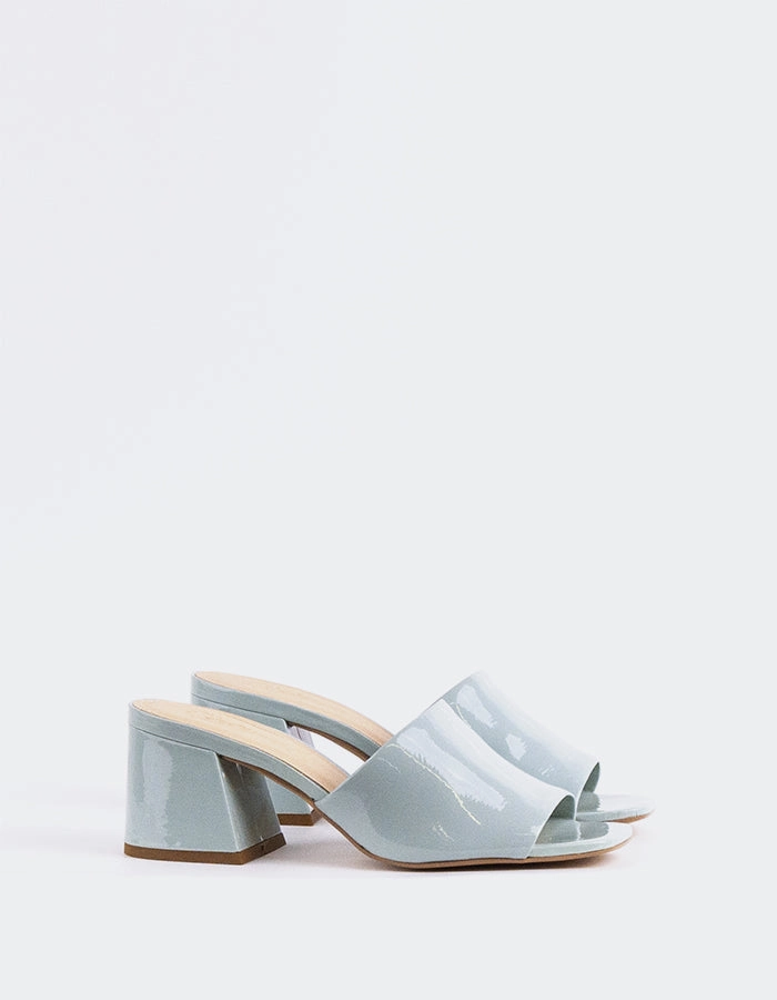 Clarabelle Blue Patent Quick Sandal