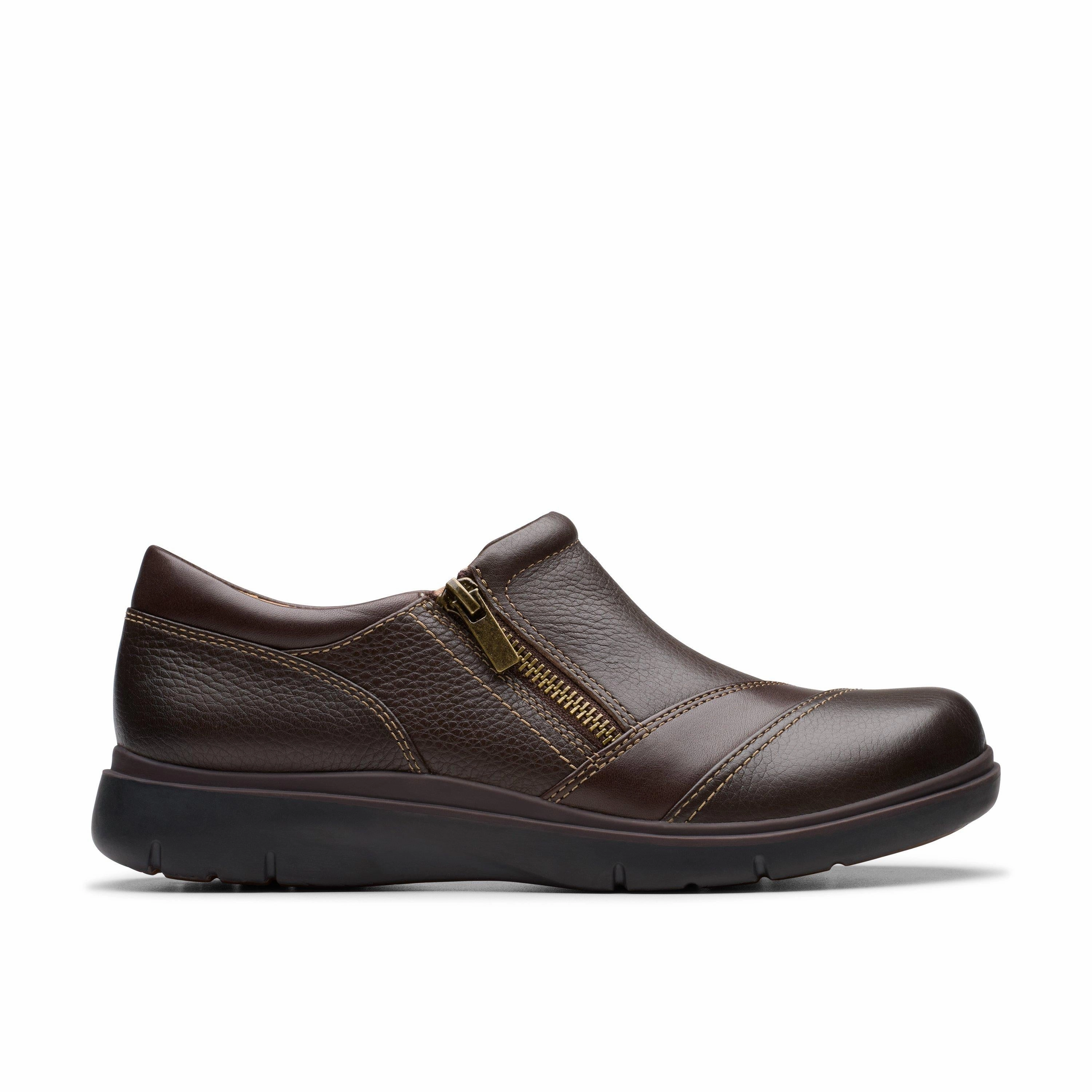 Clarks Certina Pure in Brown Leather Premium Comfort Fit