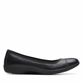 light texture Soft Finish Clarks Meadow Opal in Black Leather