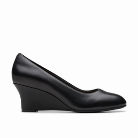 Clarks Olivette Pearl in Black Leather Versatile Walk. Fresh Path Lane