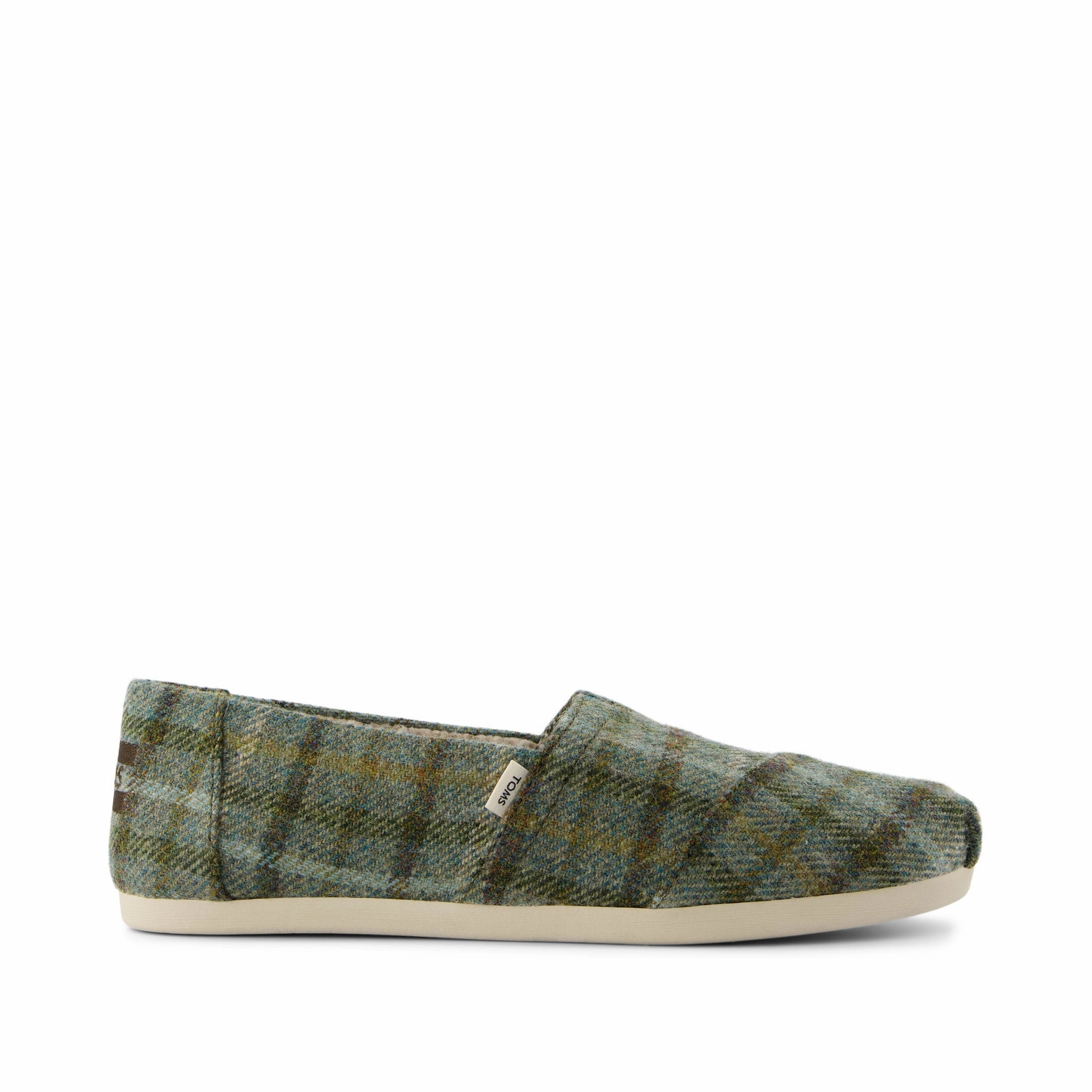 Casual Wear Slip-ons Classic Alpargata Olive Cozy Plaid