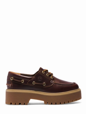 Classic Boat Shoes With Moc Toe Stitching Active Wear