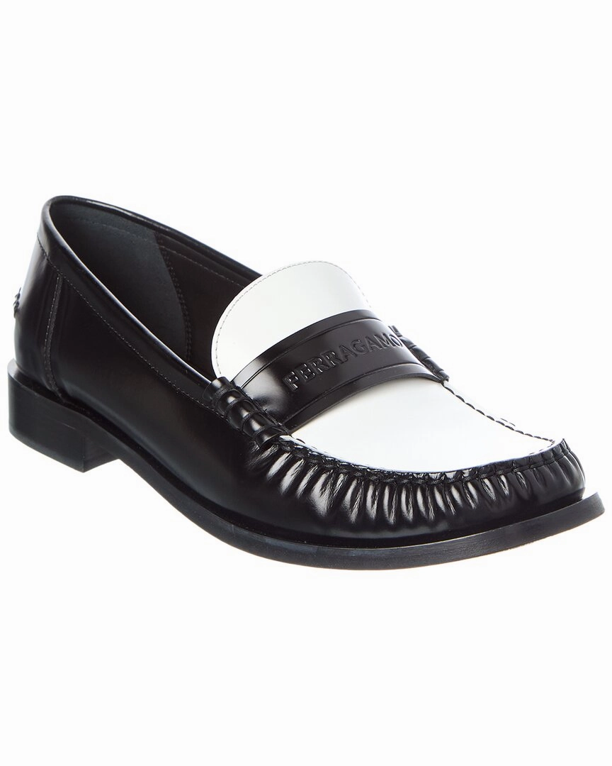 Ferragamo Irina Leather Loafer Compact Premium Comfort Fit