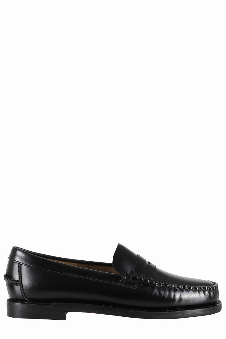 Daily Routine Stylish casual wear Classic Dan Almond-Toe Full-Grain Brushed Leather Loafers