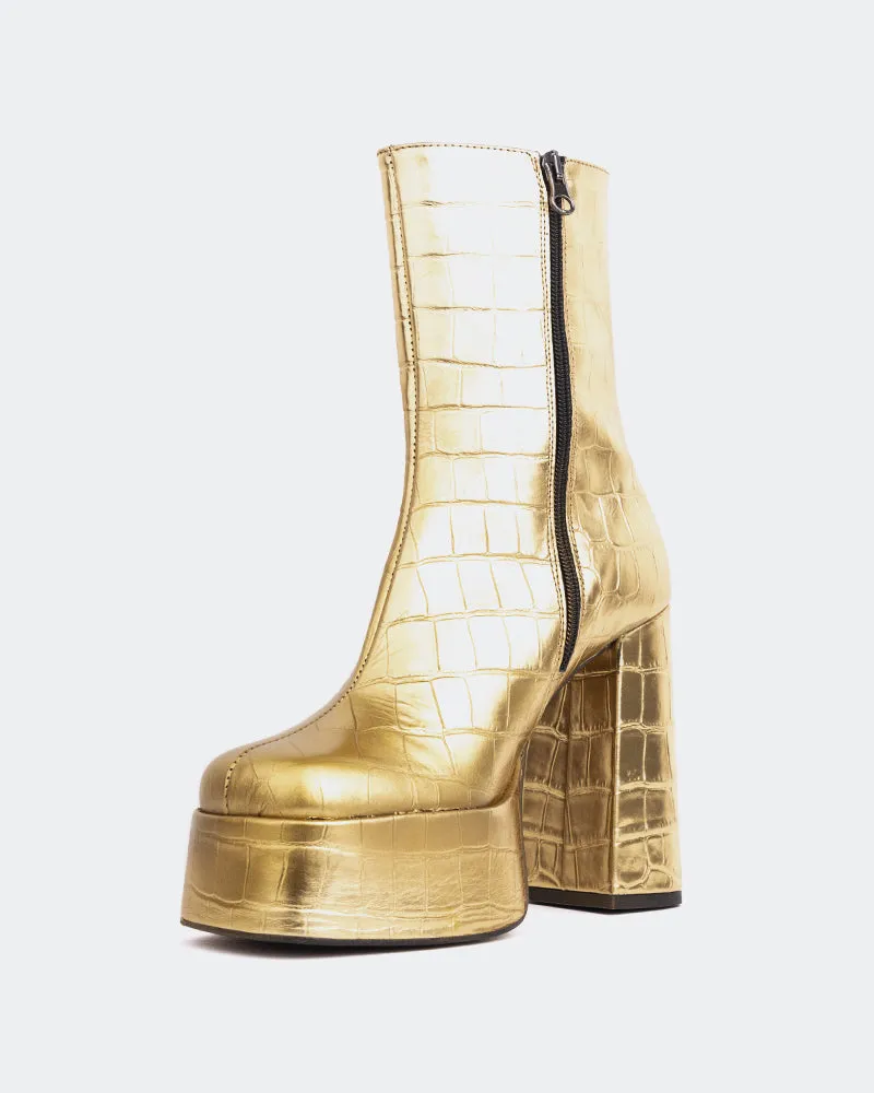 Cloud Bronze Croco Padded collar Modern Street