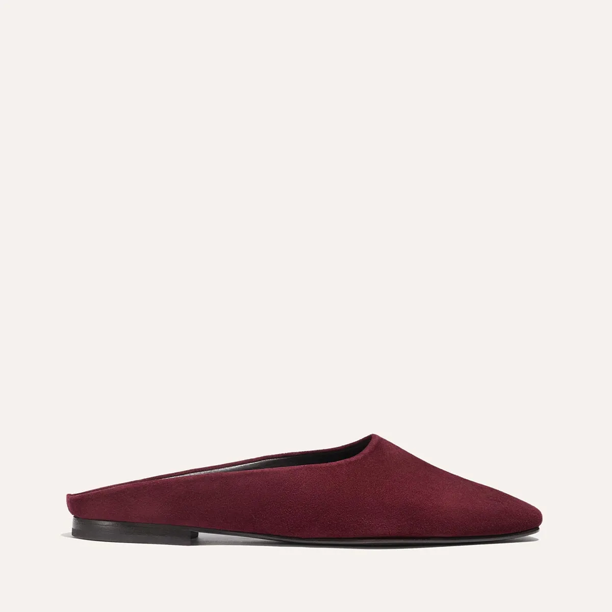 Comfortable Slip-Ons Alex Mill x Margaux: The Clara - Burgundy Suede
