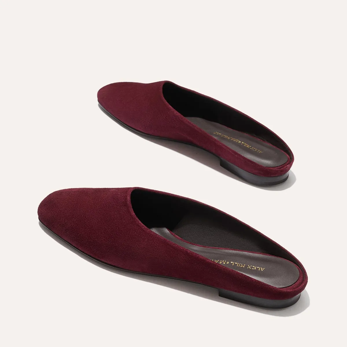 Alex Mill x Margaux: The Clara - Burgundy Suede Gym Walk Comfort Fit