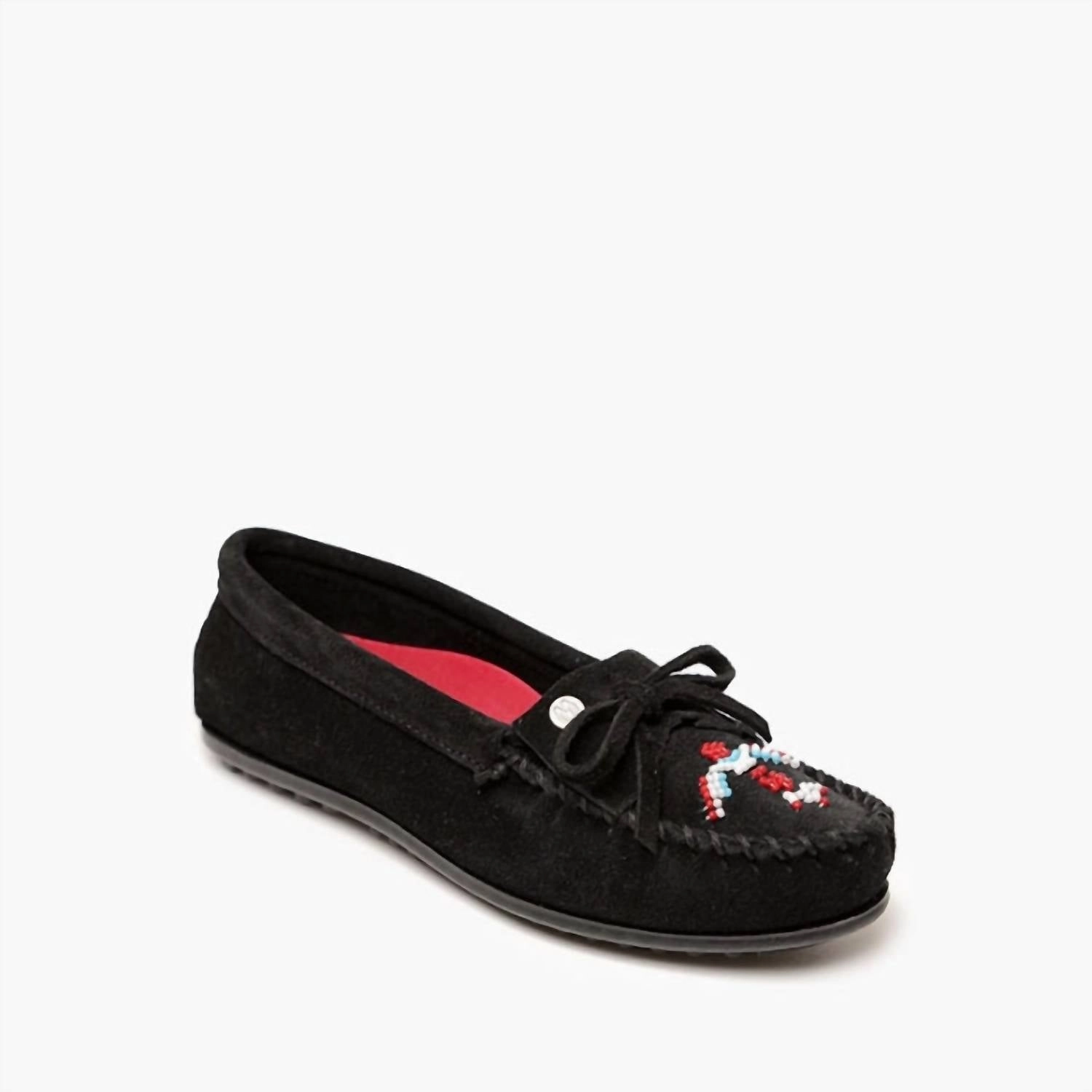 Style Mood Women's Thunderbird Animikii Hardsole Moccasin In Black