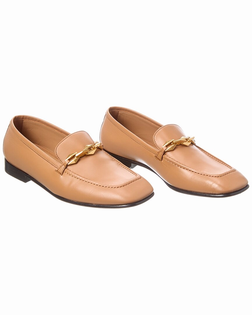 Jimmy Choo Diamond Tilda Leather Loafer (Authentic Pre-Loved) Toe Safe