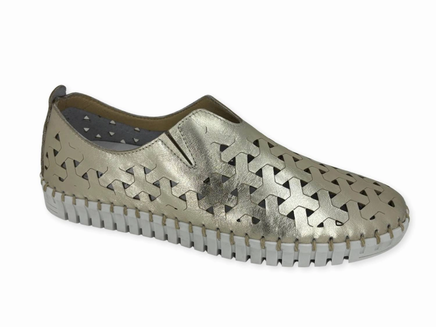 Women's Inez Slip-On Shoe In Gold Stable Walk