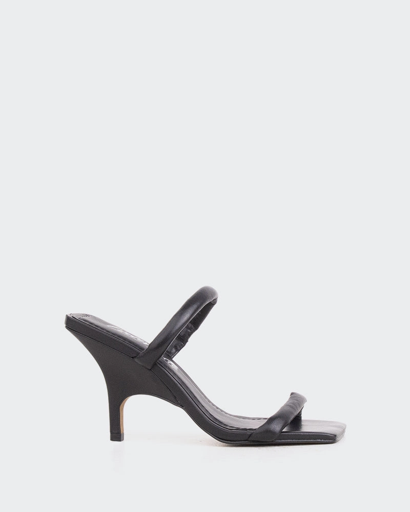 Barbuda, Black Leather/Cuir Noir Supportive