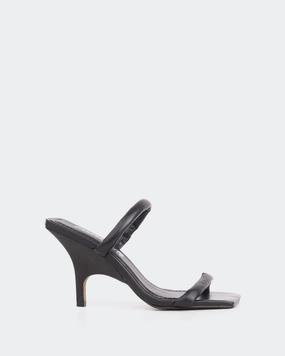 LaceUp Barbuda, Black Leather/Cuir Noir