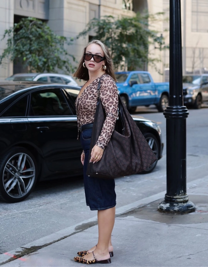 Slip-On Comfort Open Toe Calantha Leopard Pony