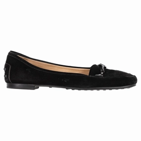 Boho Touch Festival Walk Tod's Loafers in Black Suede