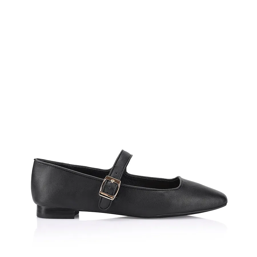 Eden Mary Jane Flats - Black Cloud Comfort Footwear