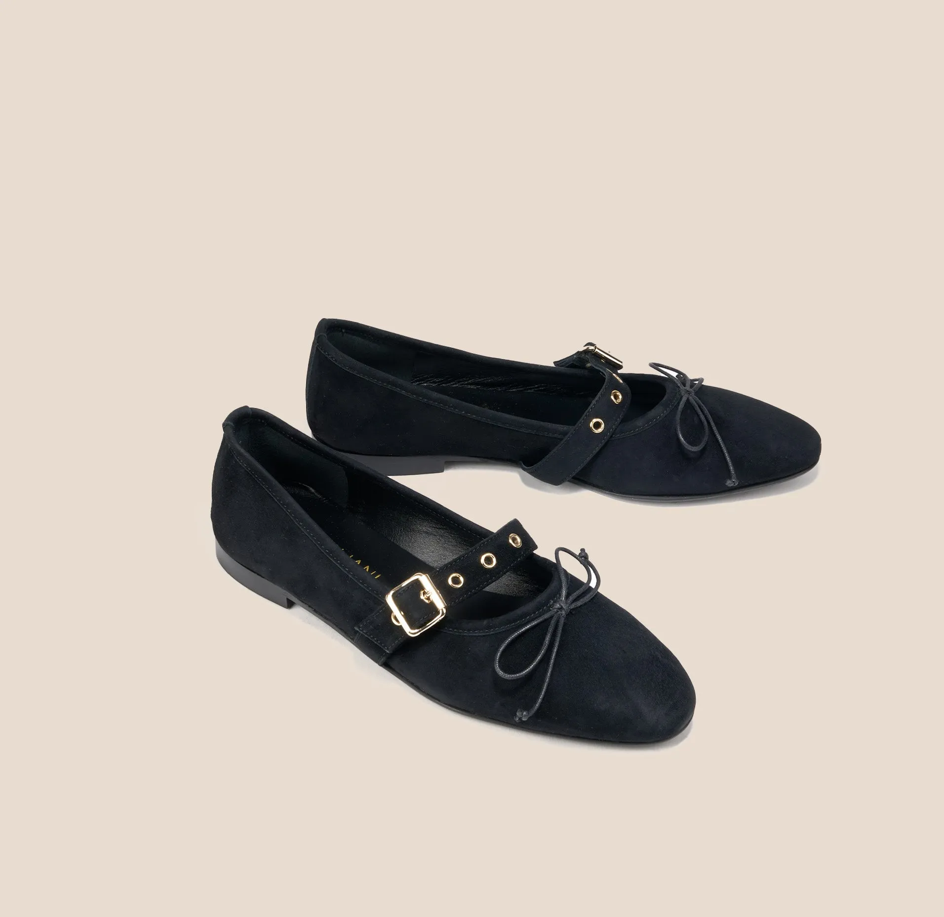 Reef Path Como Buckle - Black Suede