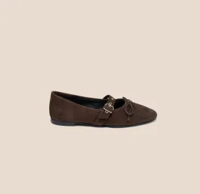 Daylong Comfort Footwear Como Buckle - Chocolate Suede
