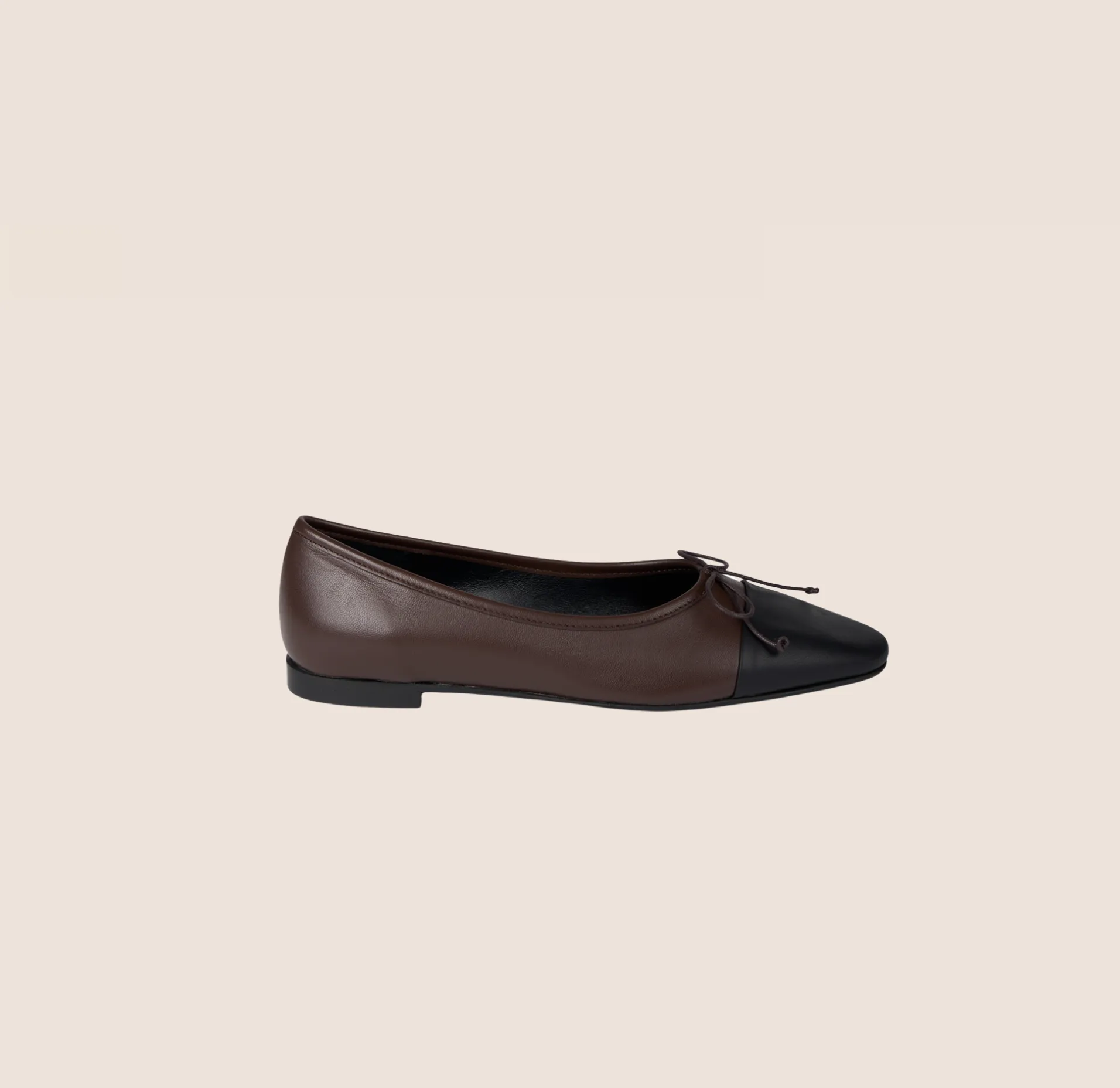Train Ride Flexible Flats Como - Chocolate/Black