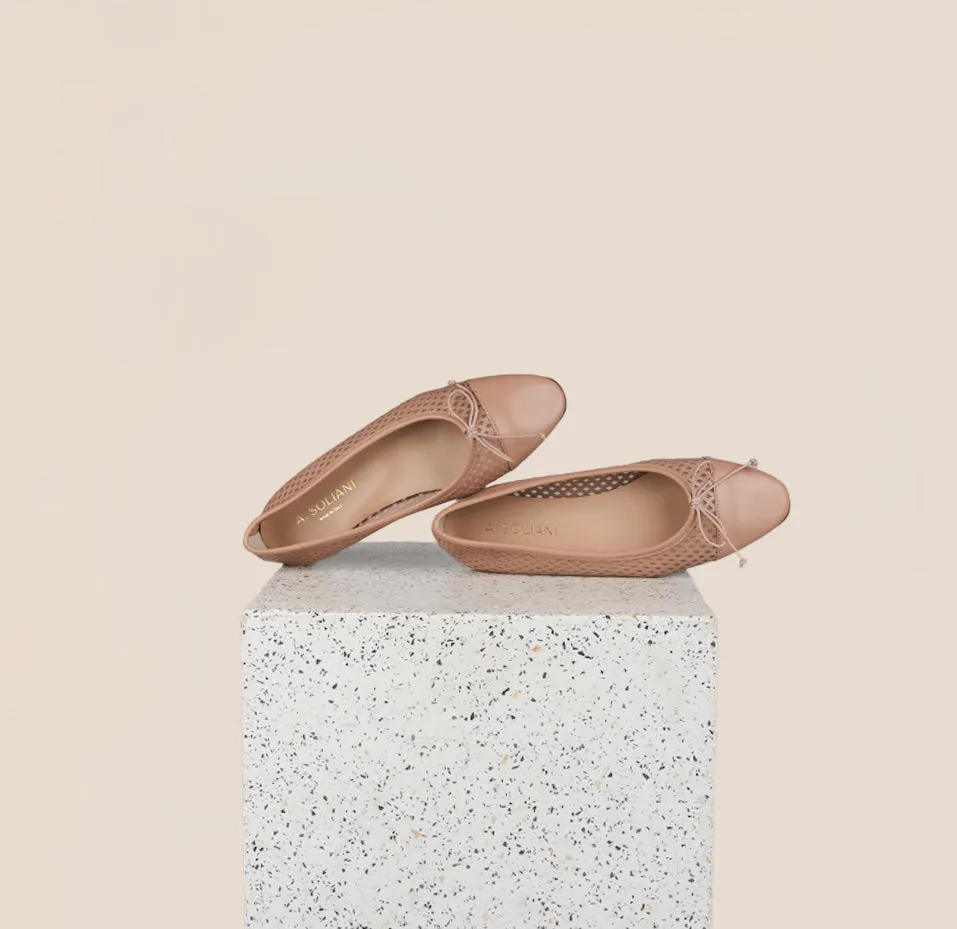 Como -  Perforated Nude Timeless Comfort Shoes