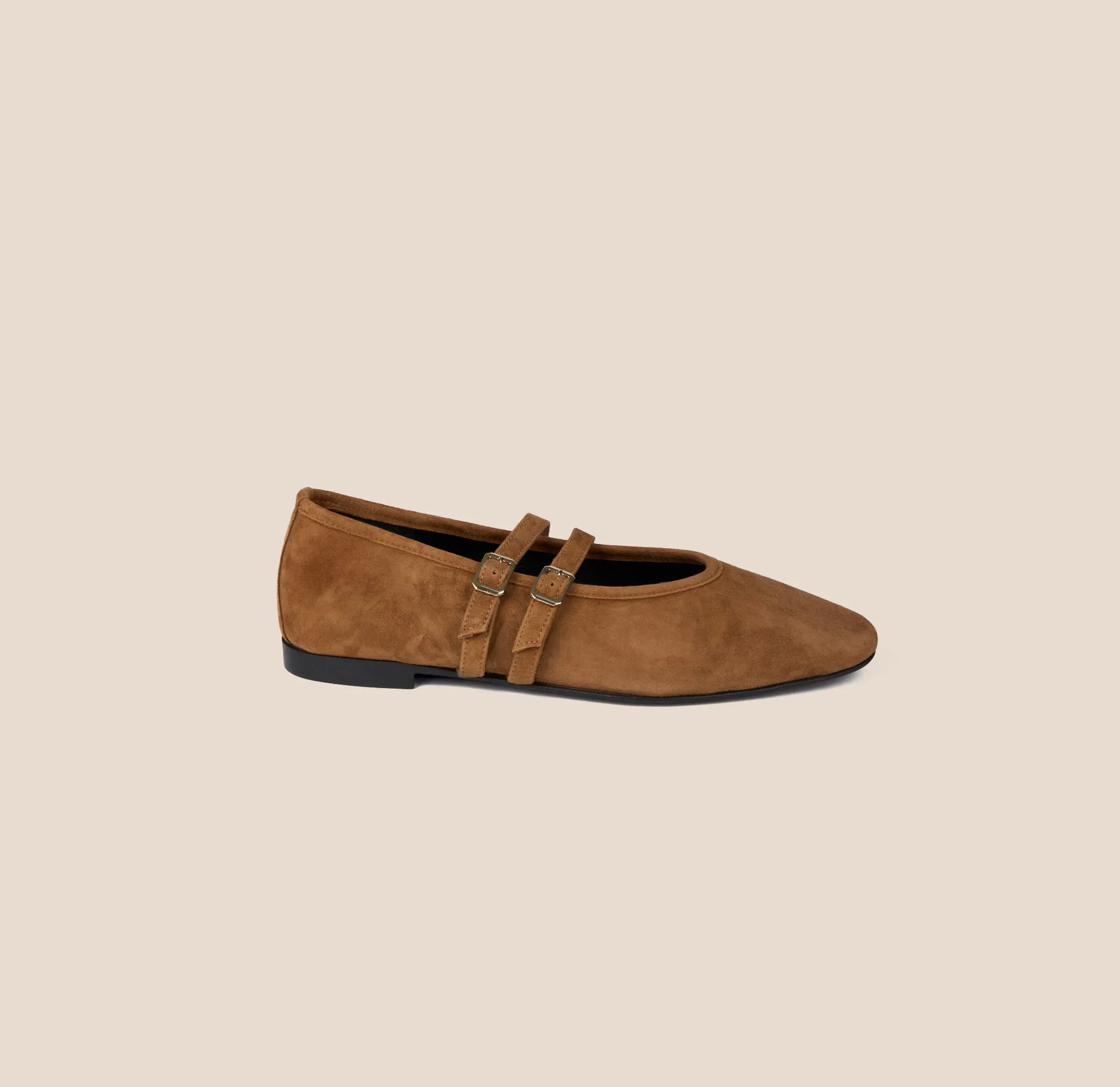 Supportive Cushioning Cori 2 Buckle - Amaretto Suede