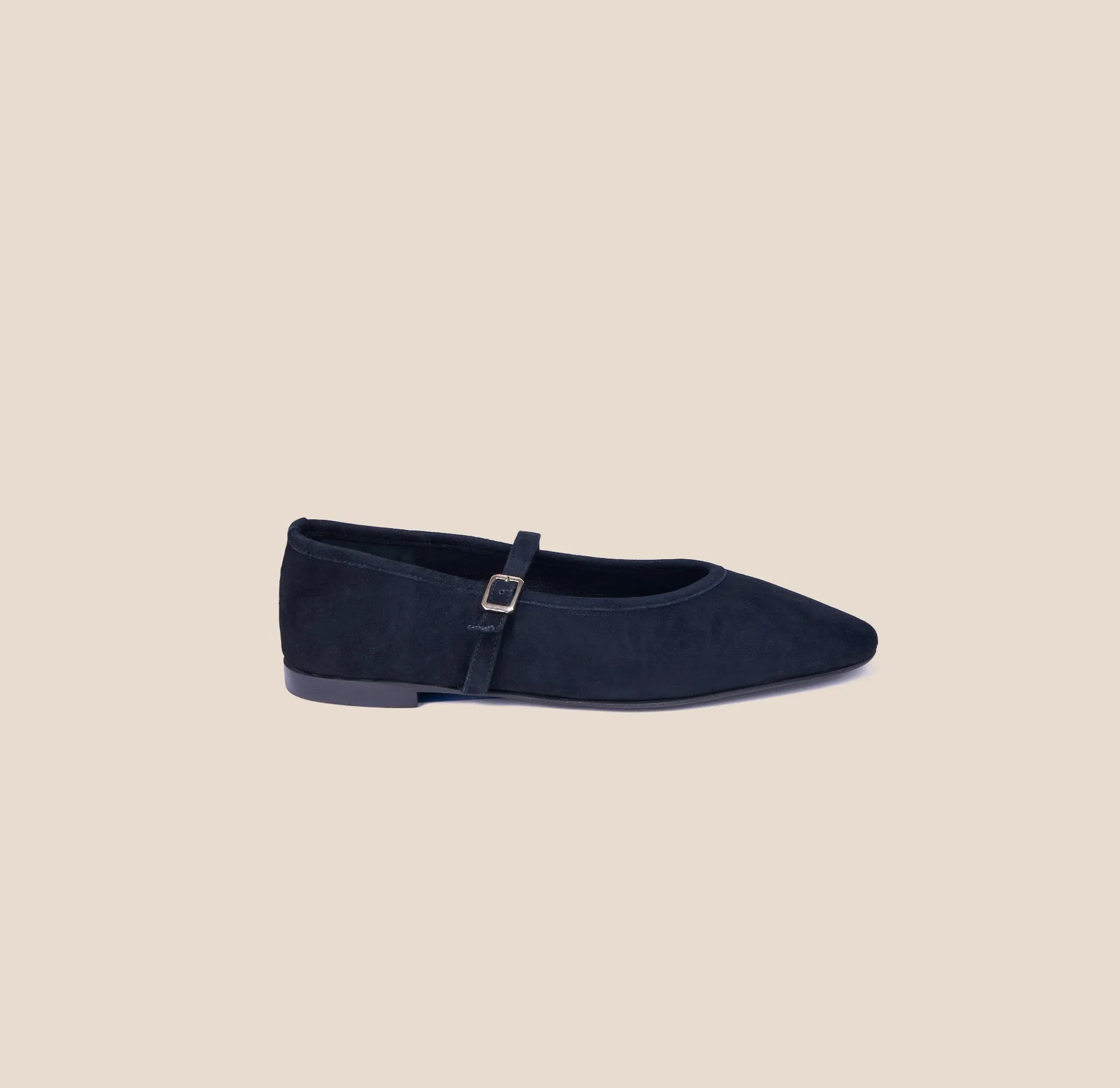 Cori - Black Suede Wave View Happy Walk Footwear