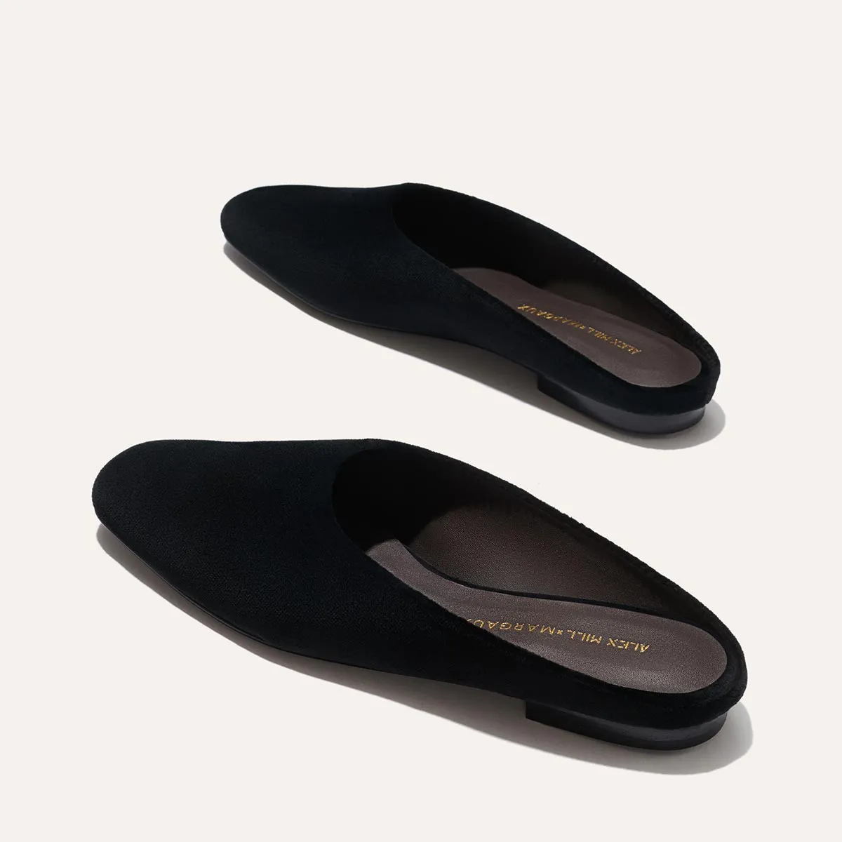 Breathable Footwear Alex Mill x Margaux: The Clara - Black Velvet