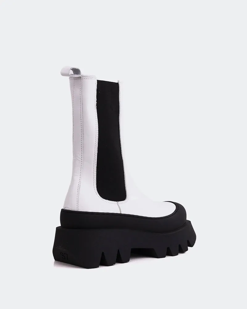 Cranbrook White Leather Everyday Step Night Fashion