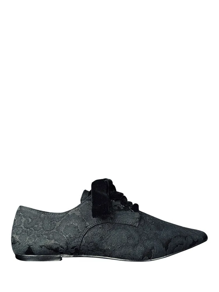 Casual Slip-On CRIMEWAVE - BLACK BROCADE