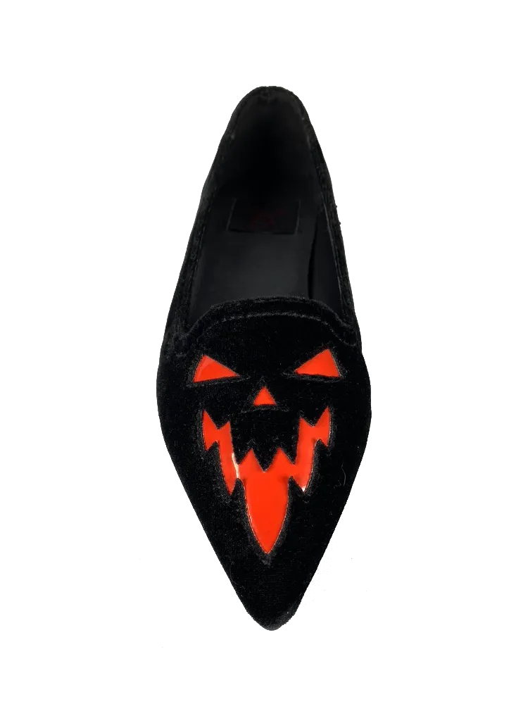 Walkable Shoes DAGGER SCARY JACK - BLACK W/RED VELVET