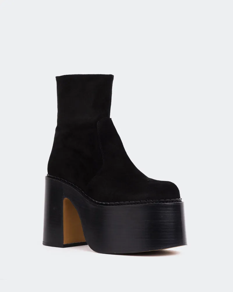 Gunner Black Suede Studded details Smart Wardrobe