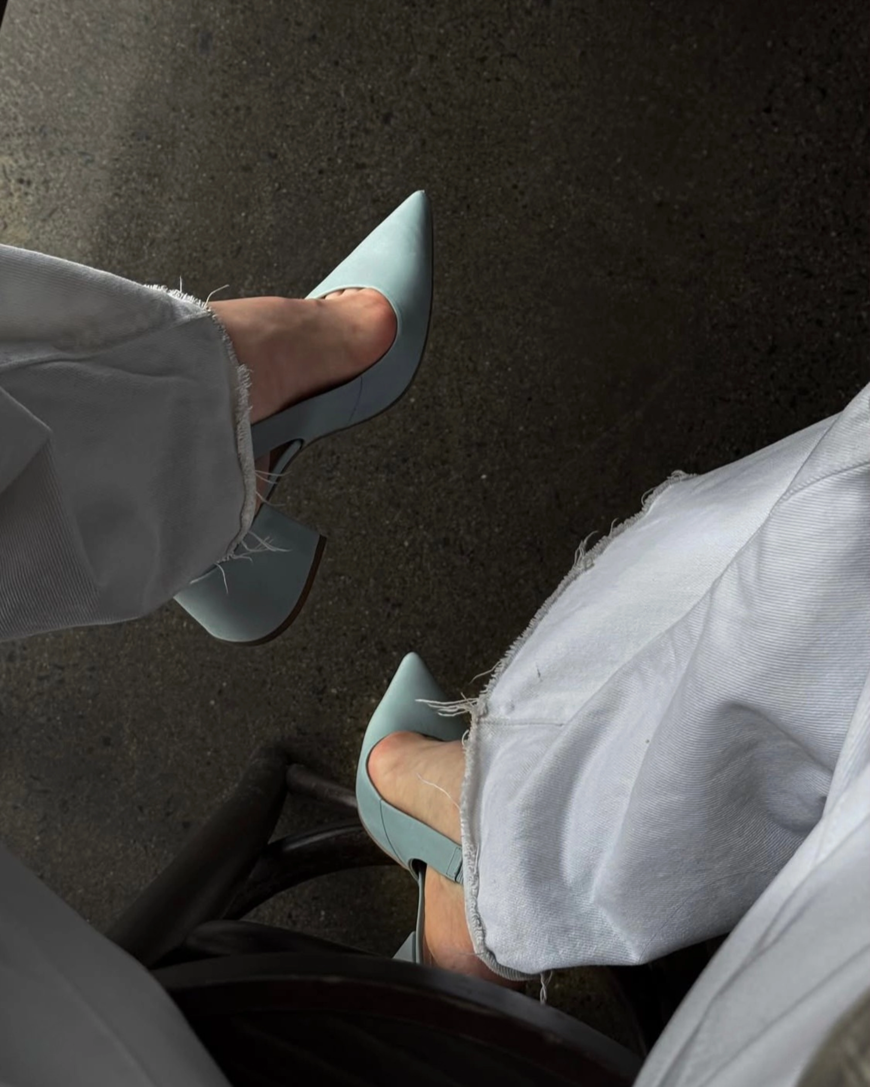 Dalida Blue Leather All-day Comfort Timeless Vibe