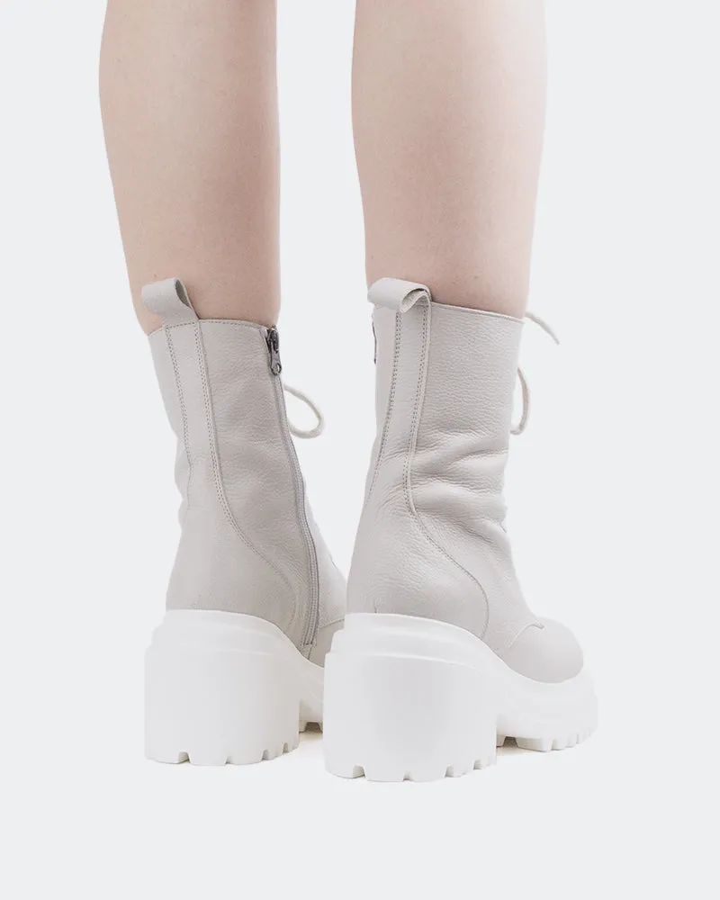 All-Purpose Fashion Functional Boots Homer Off White Leather