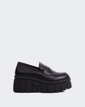 Dawson Black Leather Workday Ease Heel Soft