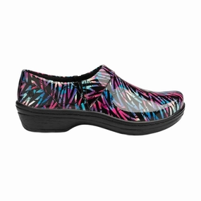 Cushioned heel Slip-On Shoes Women's Mission Shoe In Grunge Patent