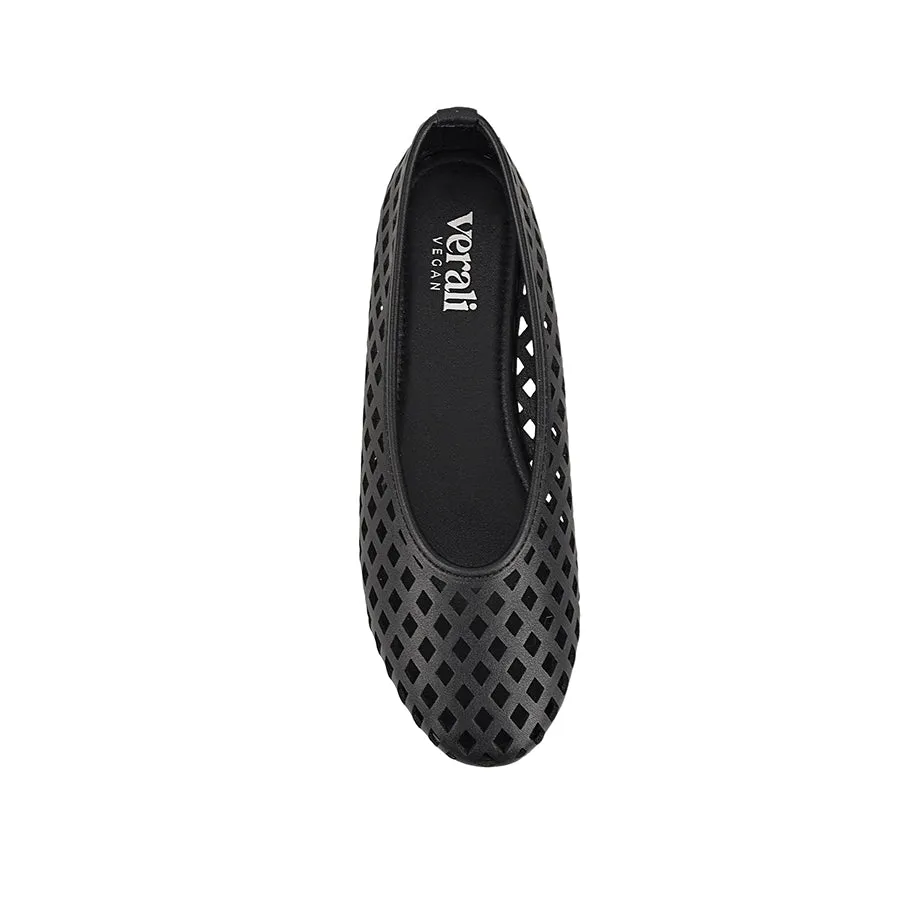 Happy Mood Dazed Ballet Flats - Black