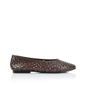 Dazed Ballet Flats - Chocolate Brown Ventilated Cozy Support