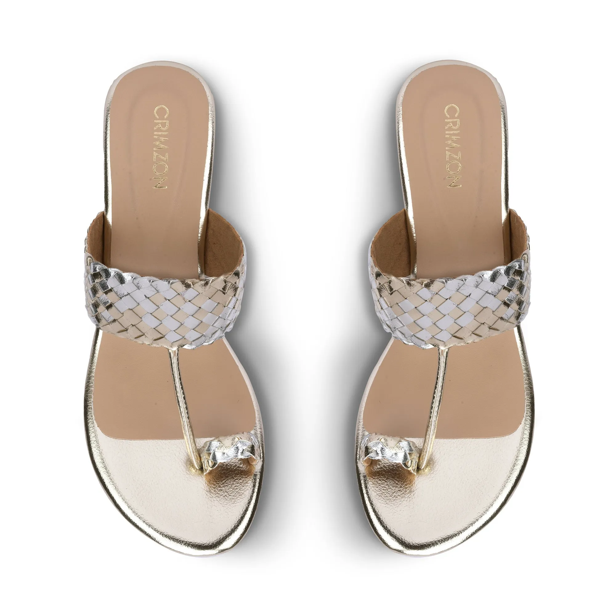 CHANDNI- GOLD KOLHAPURIS Reliable Base Endless Fit