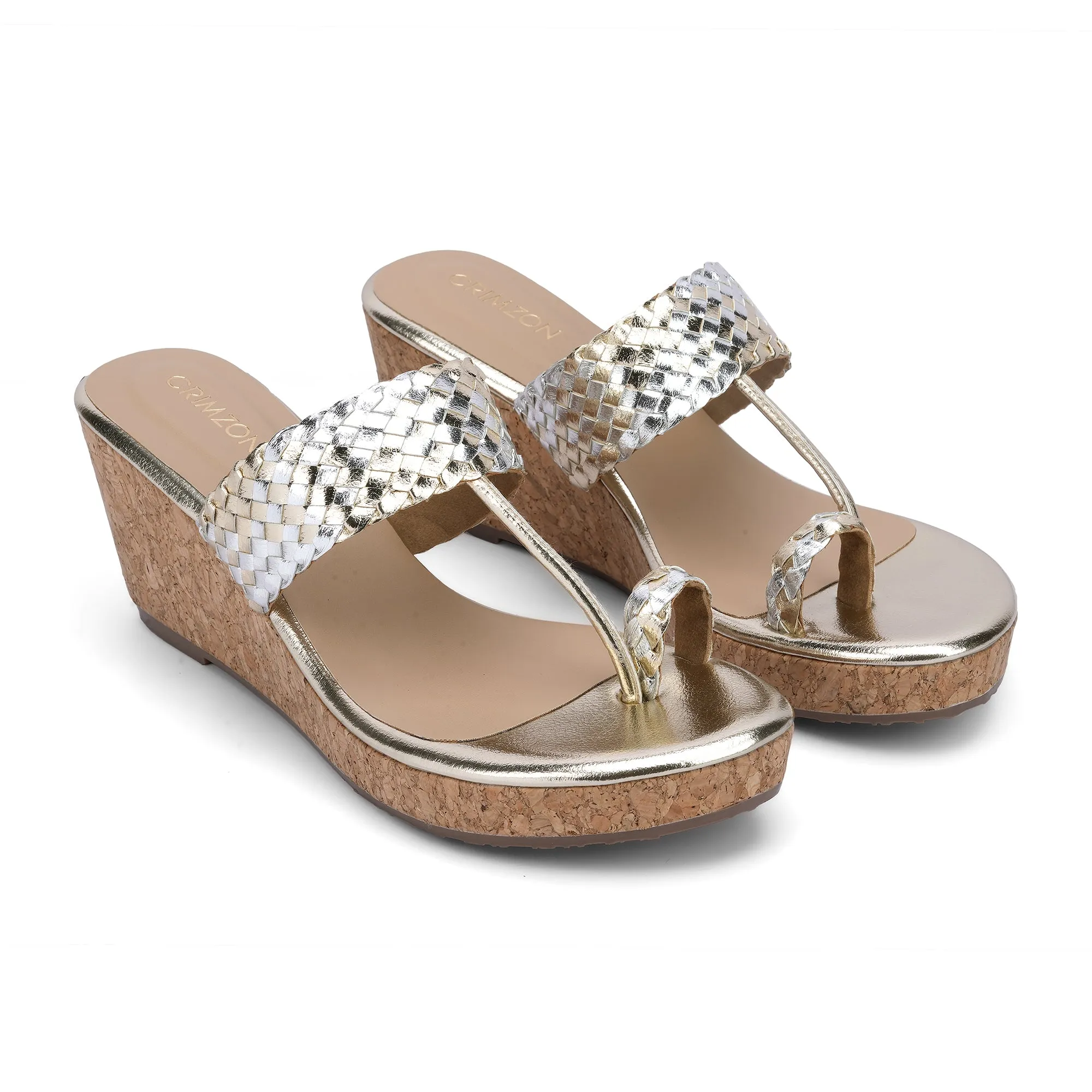 CHANDNI- GOLD KOLHAPURIS Gala Ready Relaxed Dress