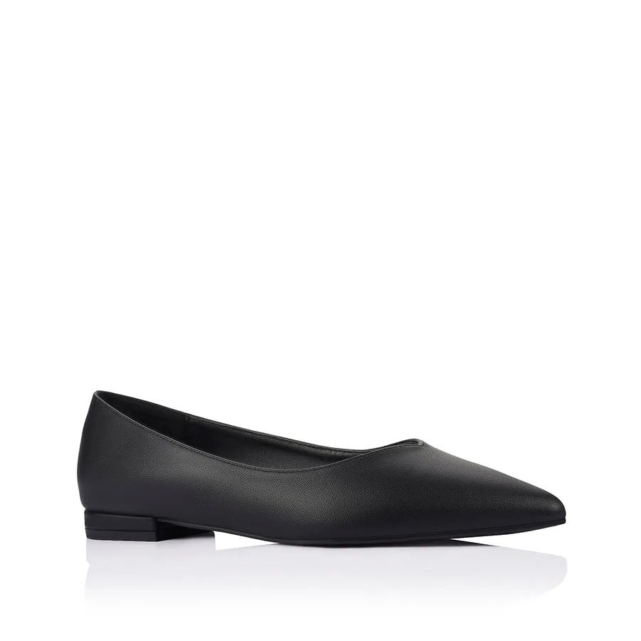 Hill Step Hickory Point Toe Flats - Black
