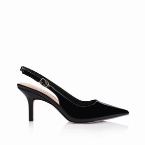 Shayley Slingback Stilettos - Black Patent Energetic Mood