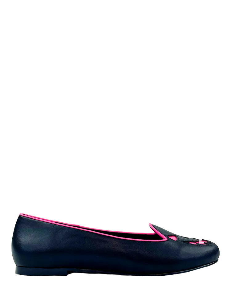 Food Night Lydia Scary Jack Black/Hot Pink