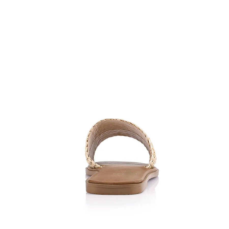 Press Mood Sav Casual Slides - Natural Weave